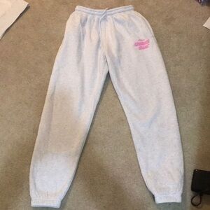 comfort club white fox  Gray Sweatpants